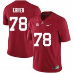 NCAA Men's Alabama Crimson Tide #78 Korren Kirven Stitched College Nike Authentic Crimson Football Jersey WV17T76PT